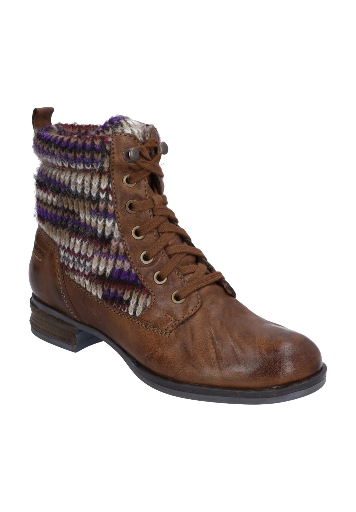 Josef Seibel Sanja- Veterboots - Cognac Kombi - Image 2