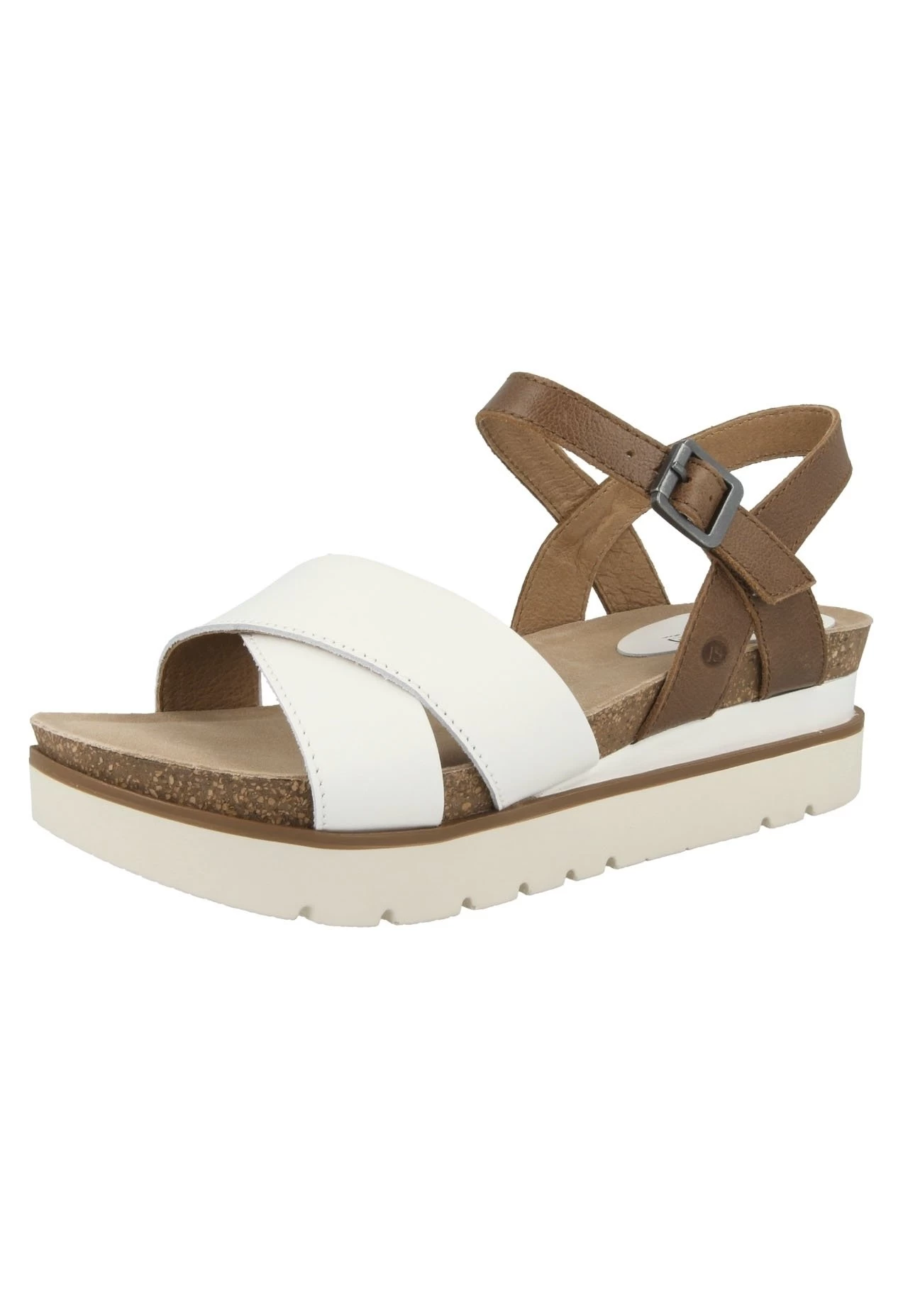 Josef Seibel Sandalen Met Plateauzool - White Combi - Afbeelding 2