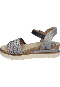 Josef Seibel Sandalen Met Sleehak - Platin-Kombi